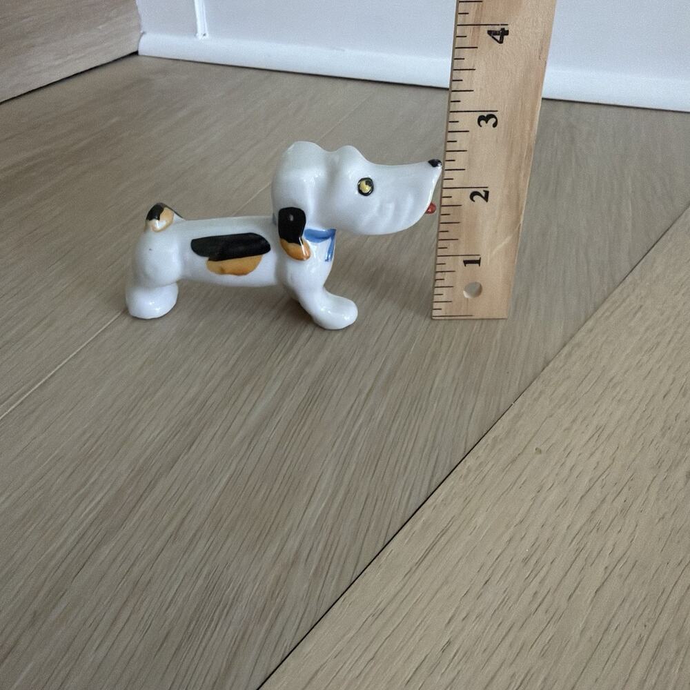 Vintage Hand-painted Ceramic Street Dog Figurine Made In Occupied Japan - Picture 9 of 9